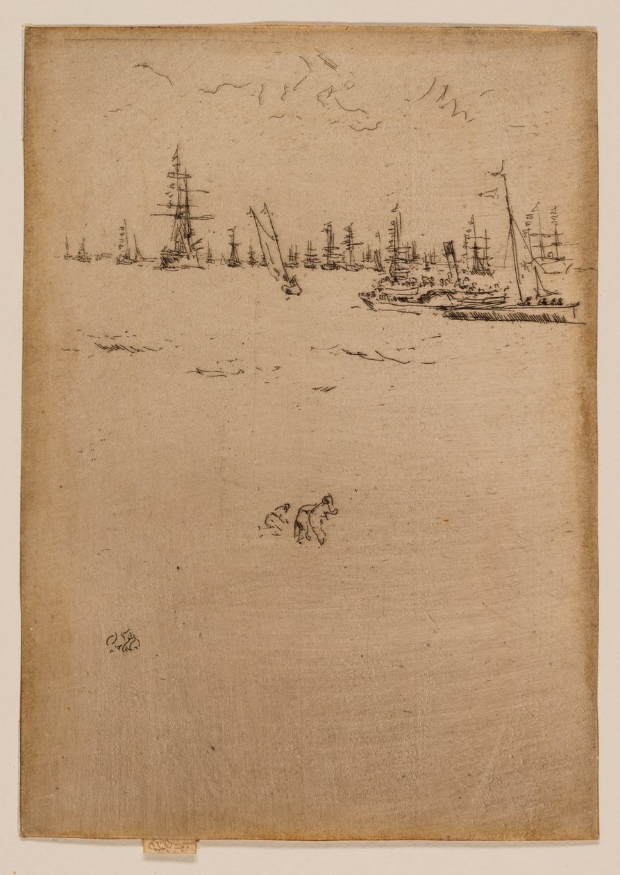 De bezoekersboot door James McNeill Whistler