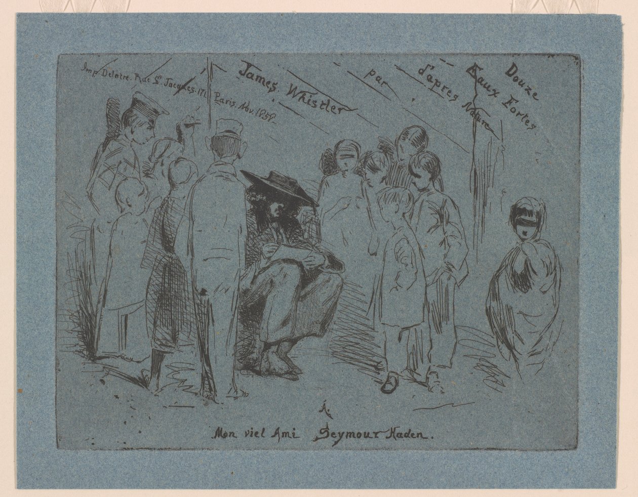 Titelpagina van de "Franse Set" door James Abbott McNeill Whistler
