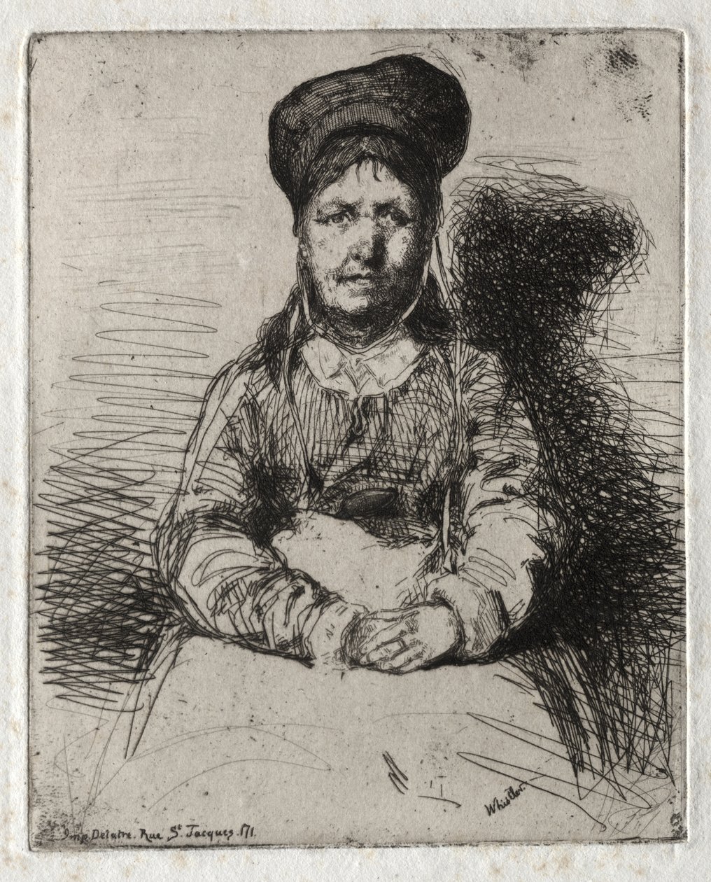 Twaalf etsen uit de natuur:  La Rétameuse door James McNeill Whistler