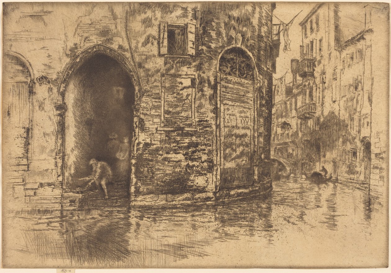 Twee deuropeningen door James McNeill Whistler
