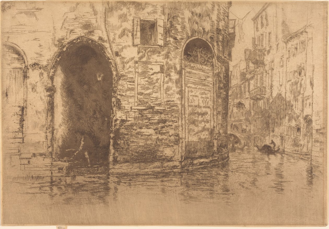 Twee deuropeningen door James McNeill Whistler