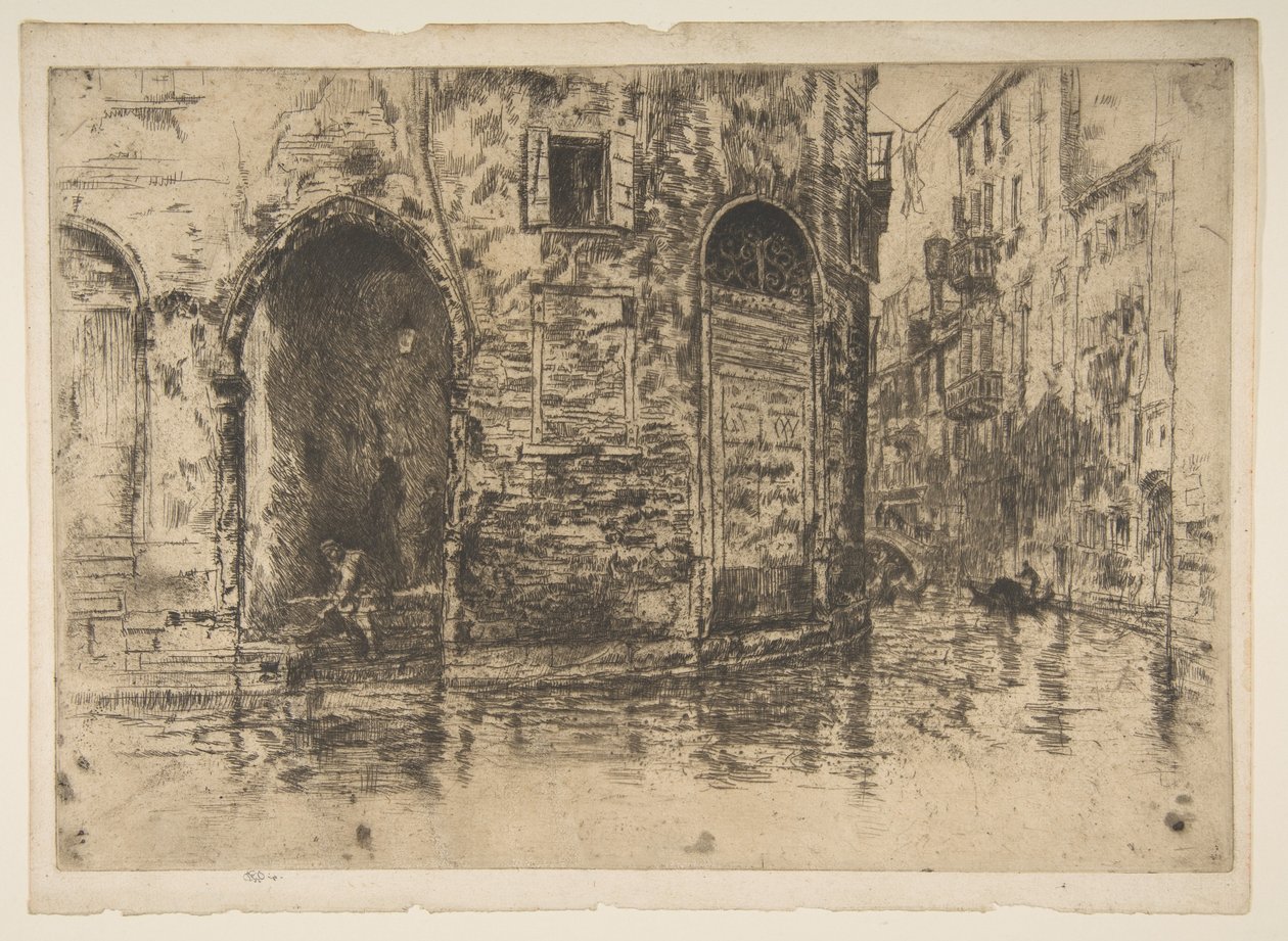 Twee deuropeningen door James McNeill Whistler