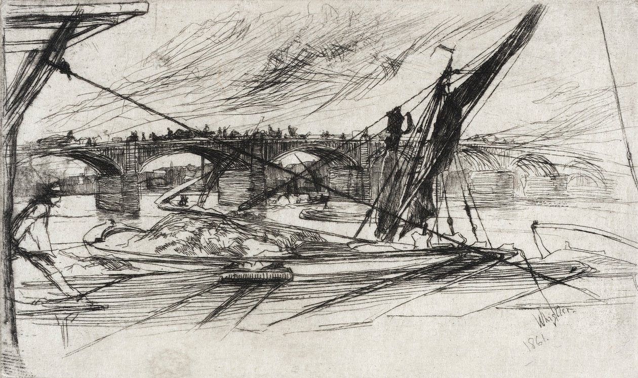 Vauxhall Bridge door James McNeill Whistler