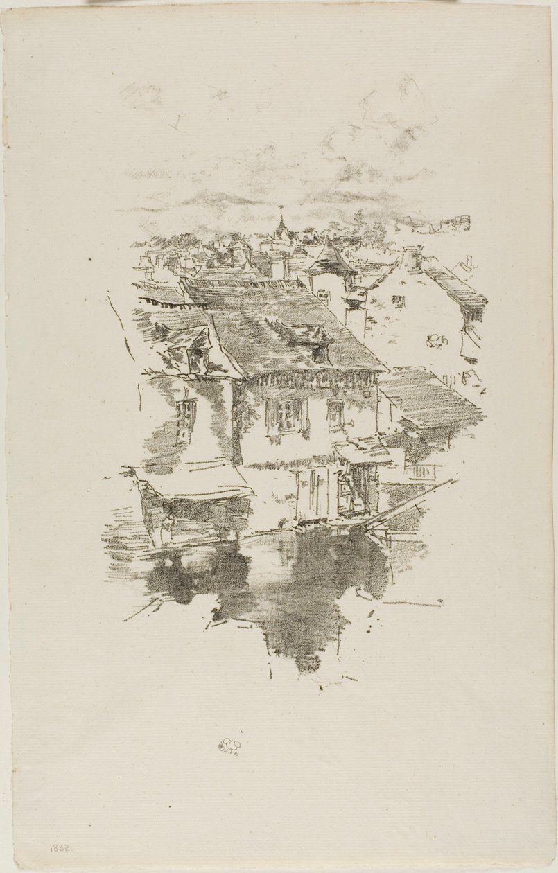 Vitré: Het kanaal door James McNeill Whistler
