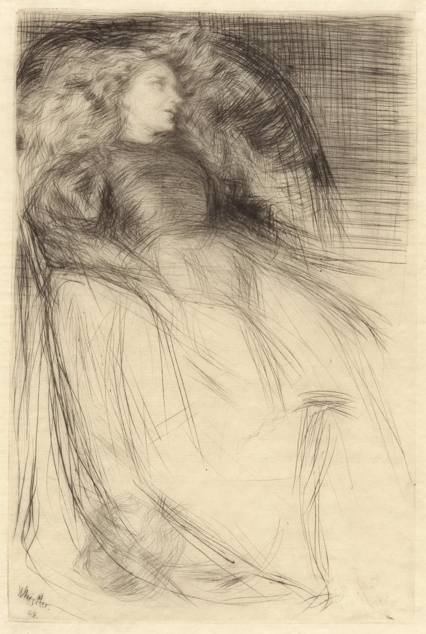 Vermoeid door James McNeill Whistler