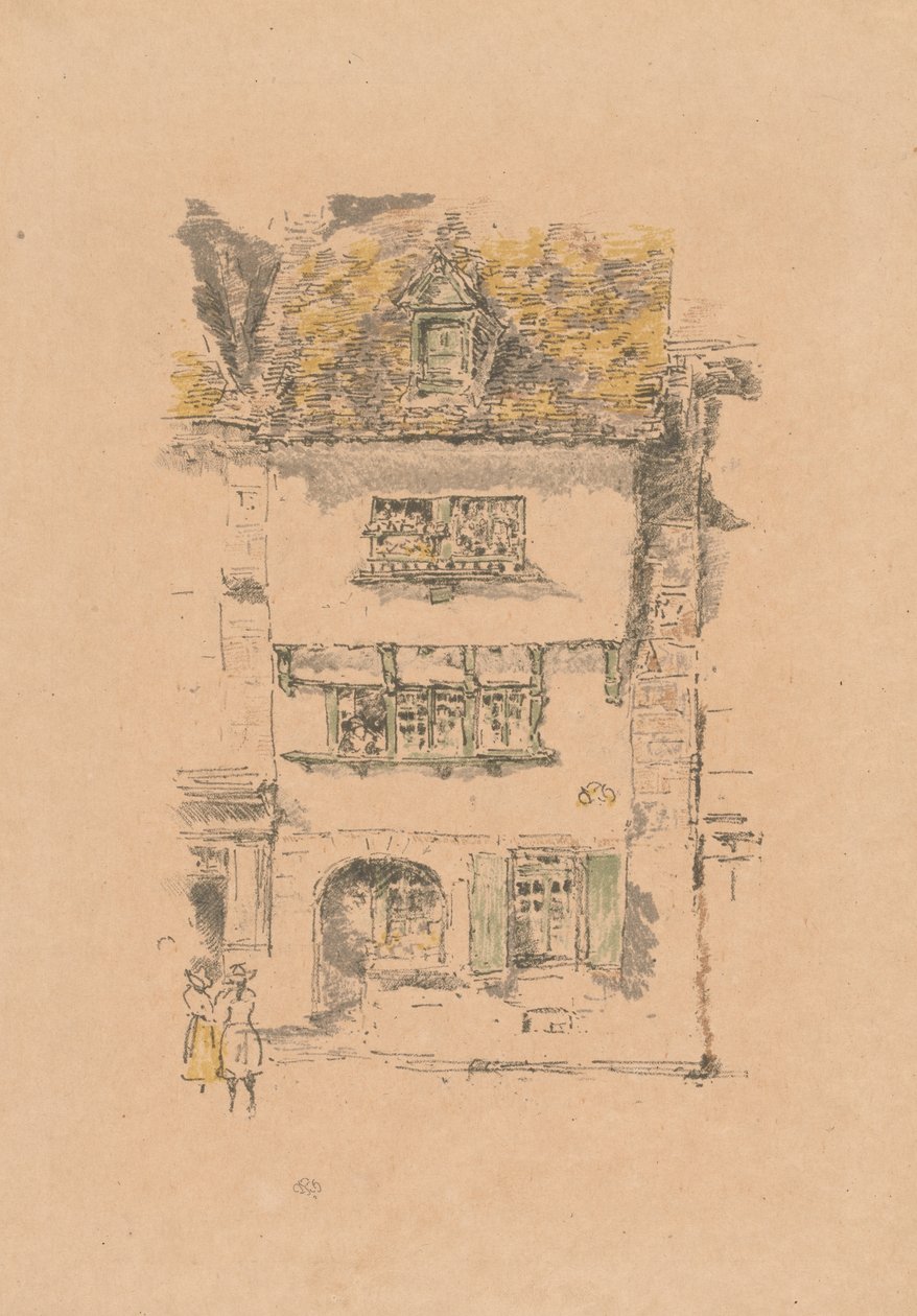 Geel Huis, Lannion door James McNeill Whistler