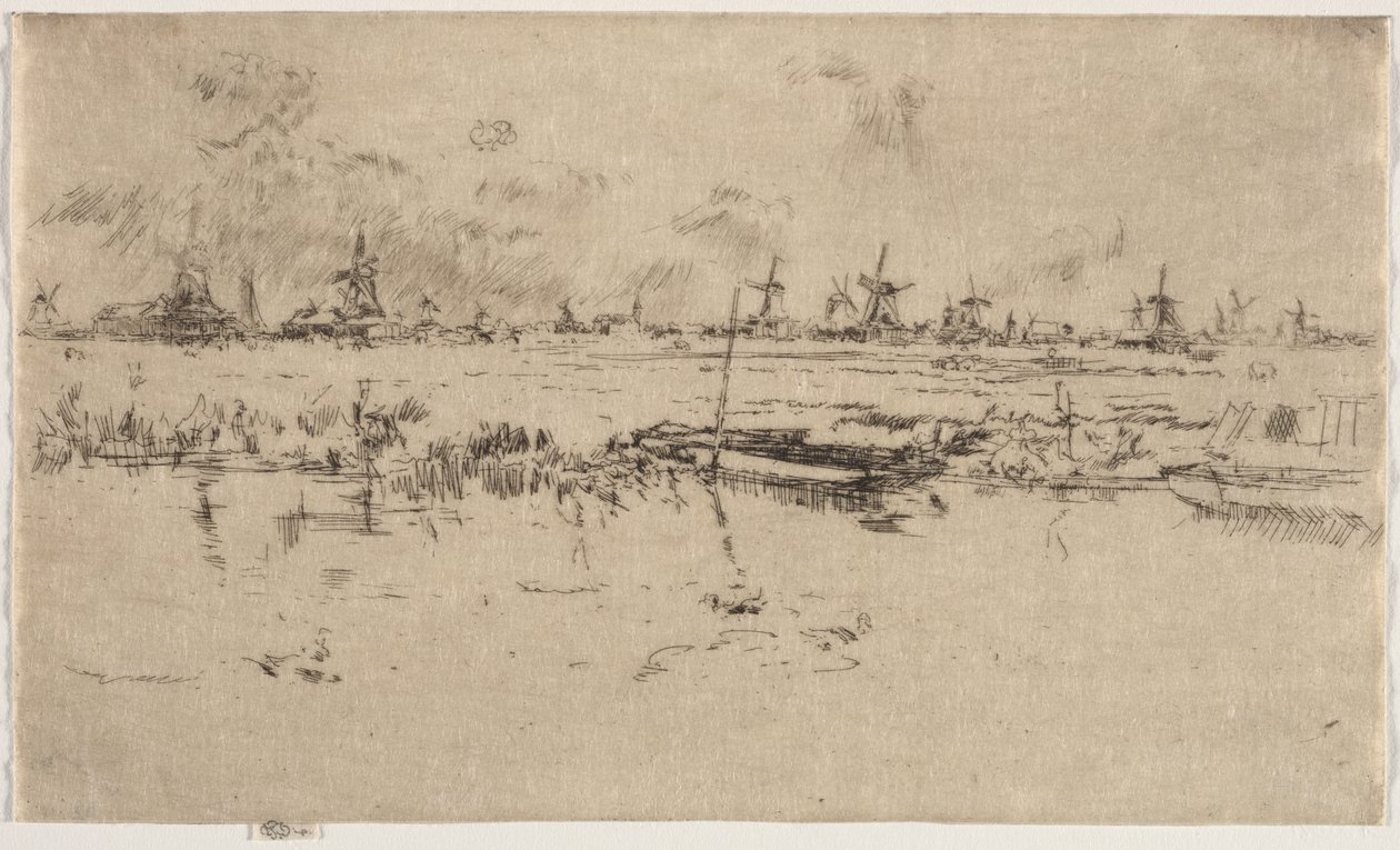 Zaandam door James McNeill Whistler