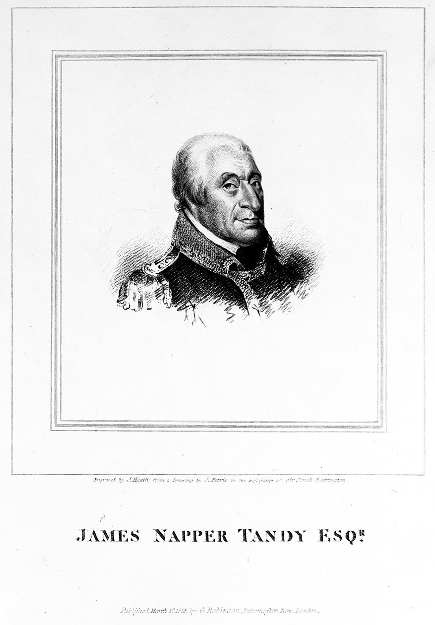 James Napper Tandy, gegraveerd door James Heath, 1815 door James Petrie