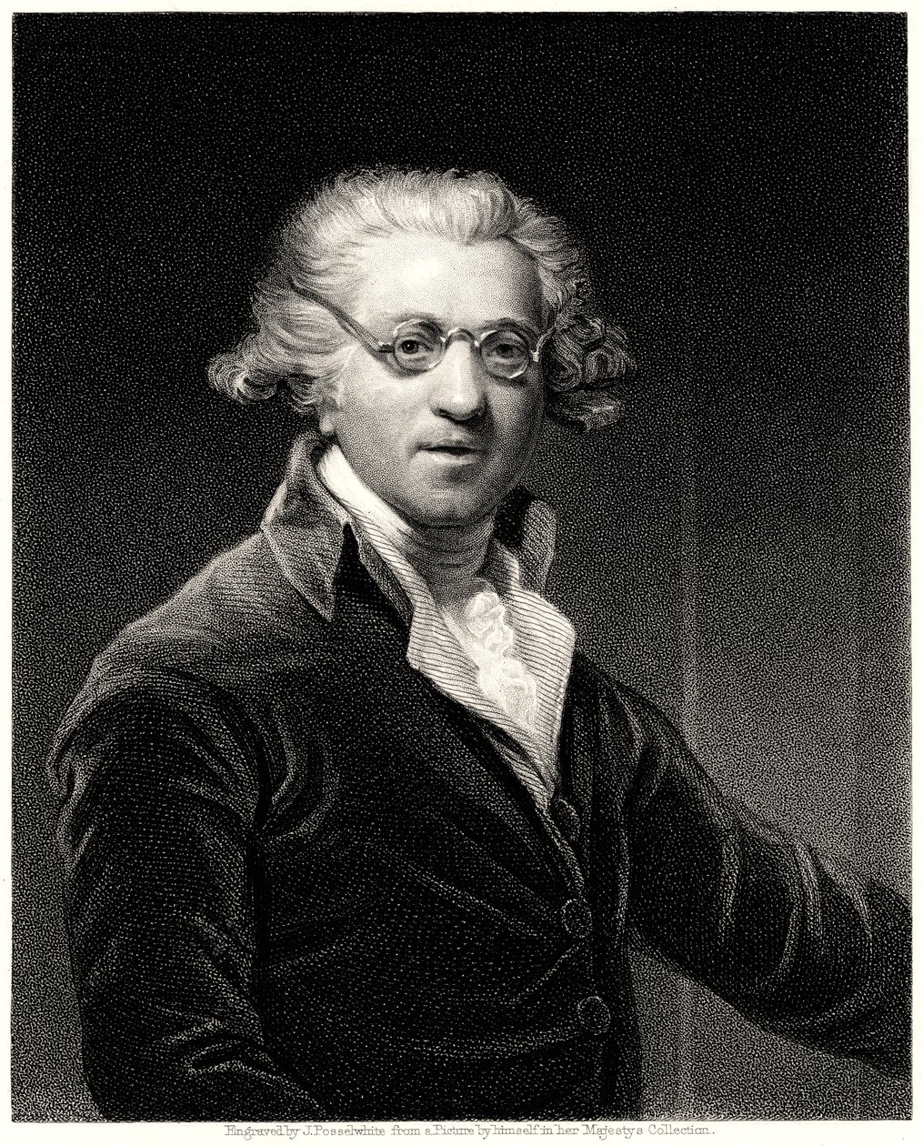 Sir Joshua Reynolds door James Posselwhite