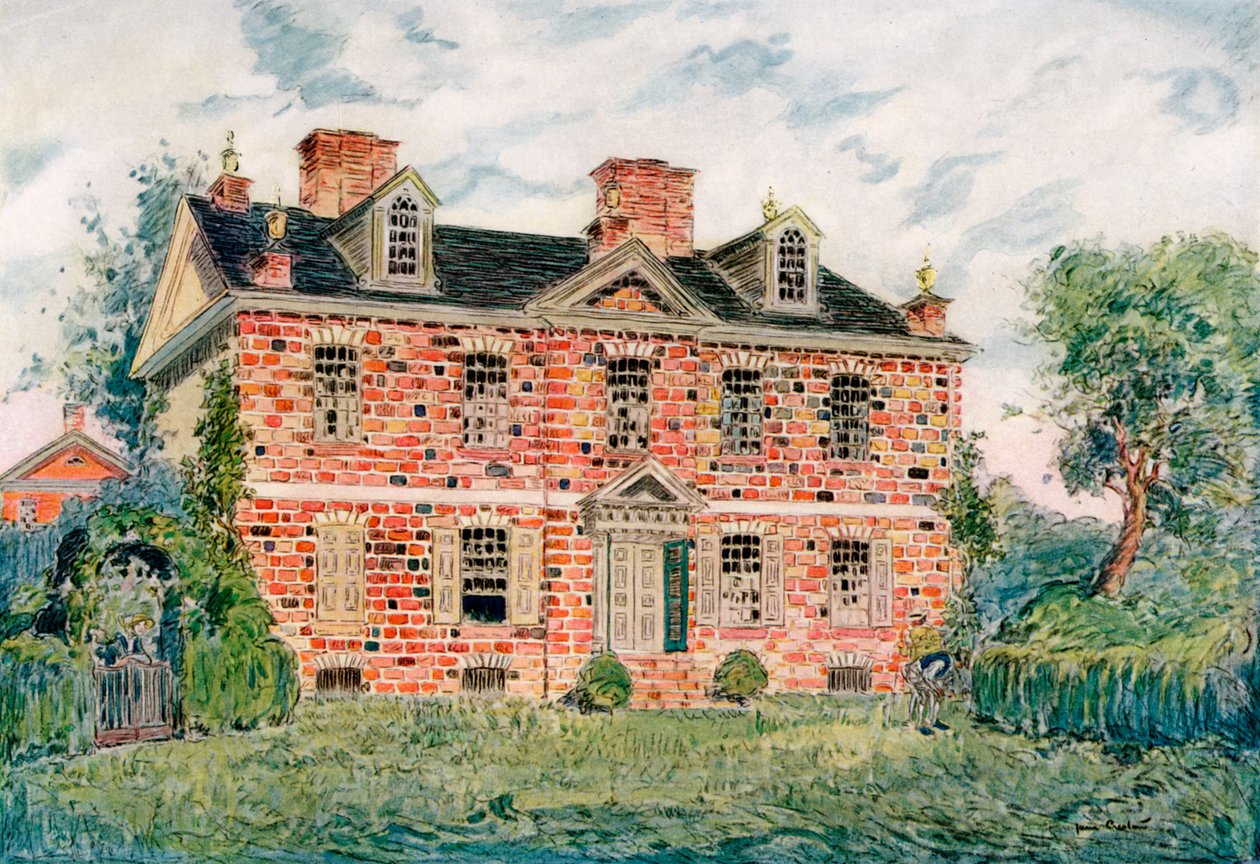 Cliveden, Germantown, Pennsylvania, VS, ca. 18e eeuw, 1921 door James Preston