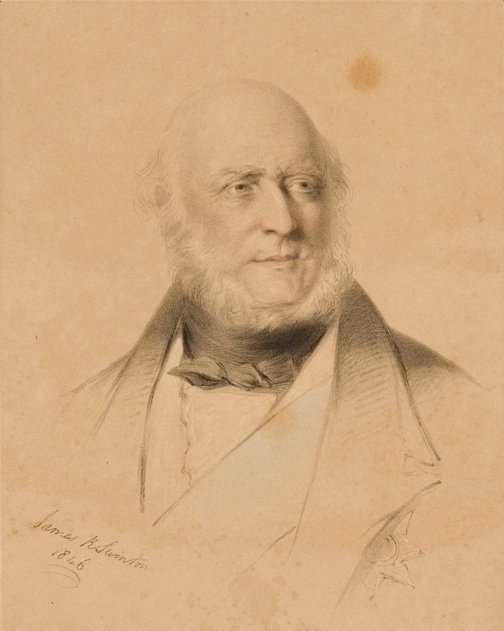 Portret van een onbekende zitter door James Rannie Swinton