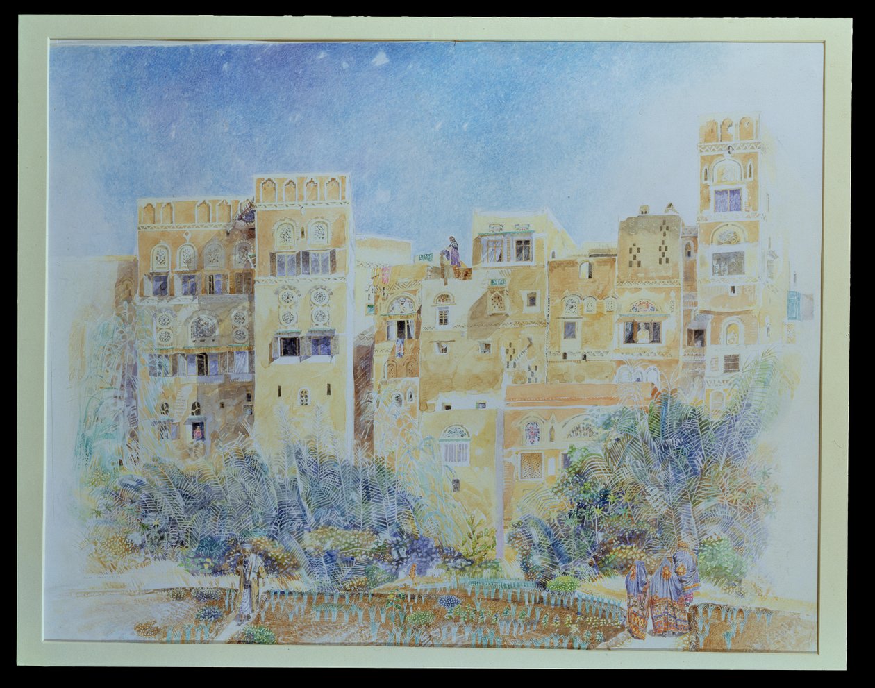Moestuin, Sanaa, Noord-Jemen, 1975 door James Reeve