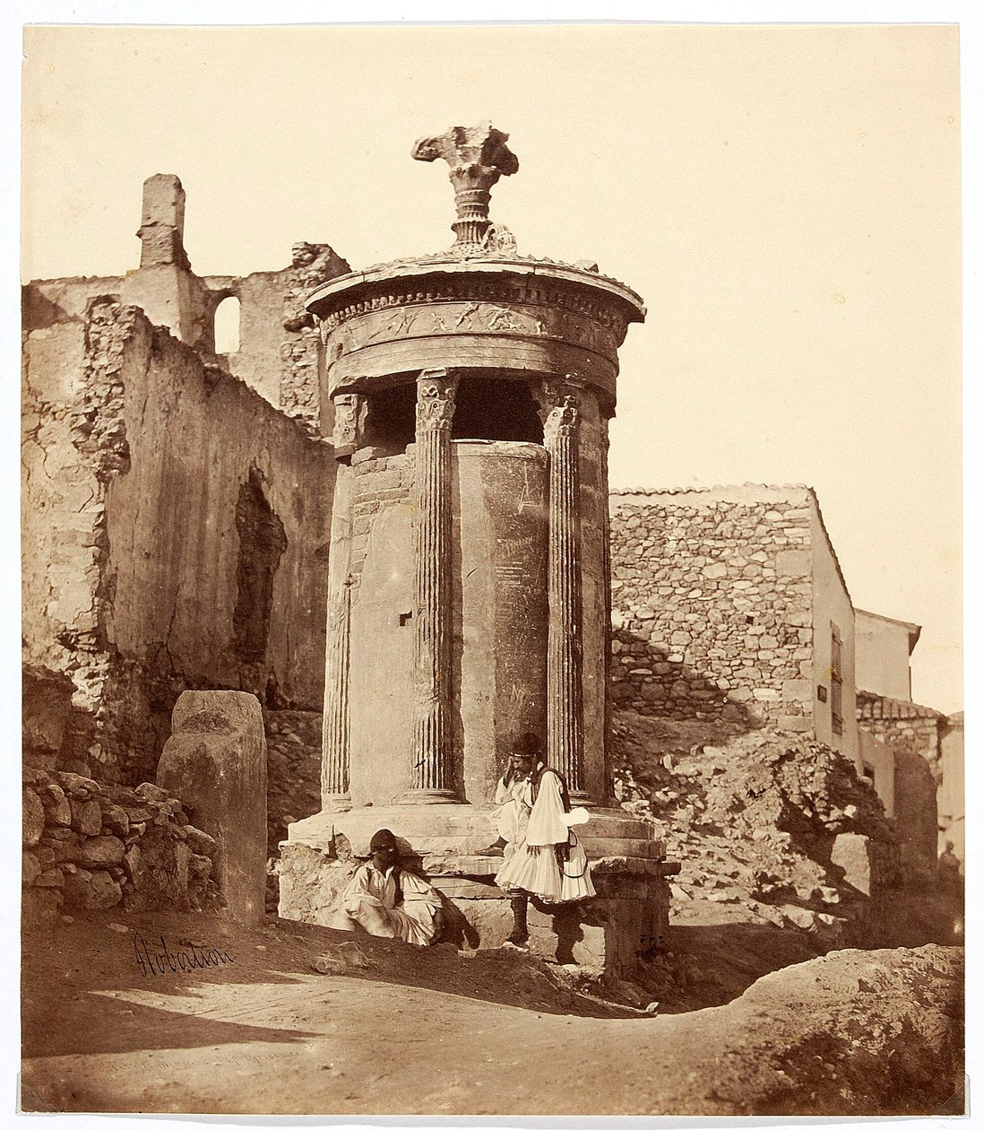 “Choragisch monument van Lysicrates” [Athene. Monument van Lysicrates] door James Robertson