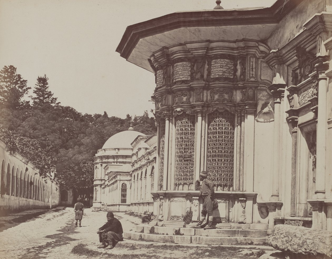 Moskee van Eyoub,1857 (foto) door James Robertson