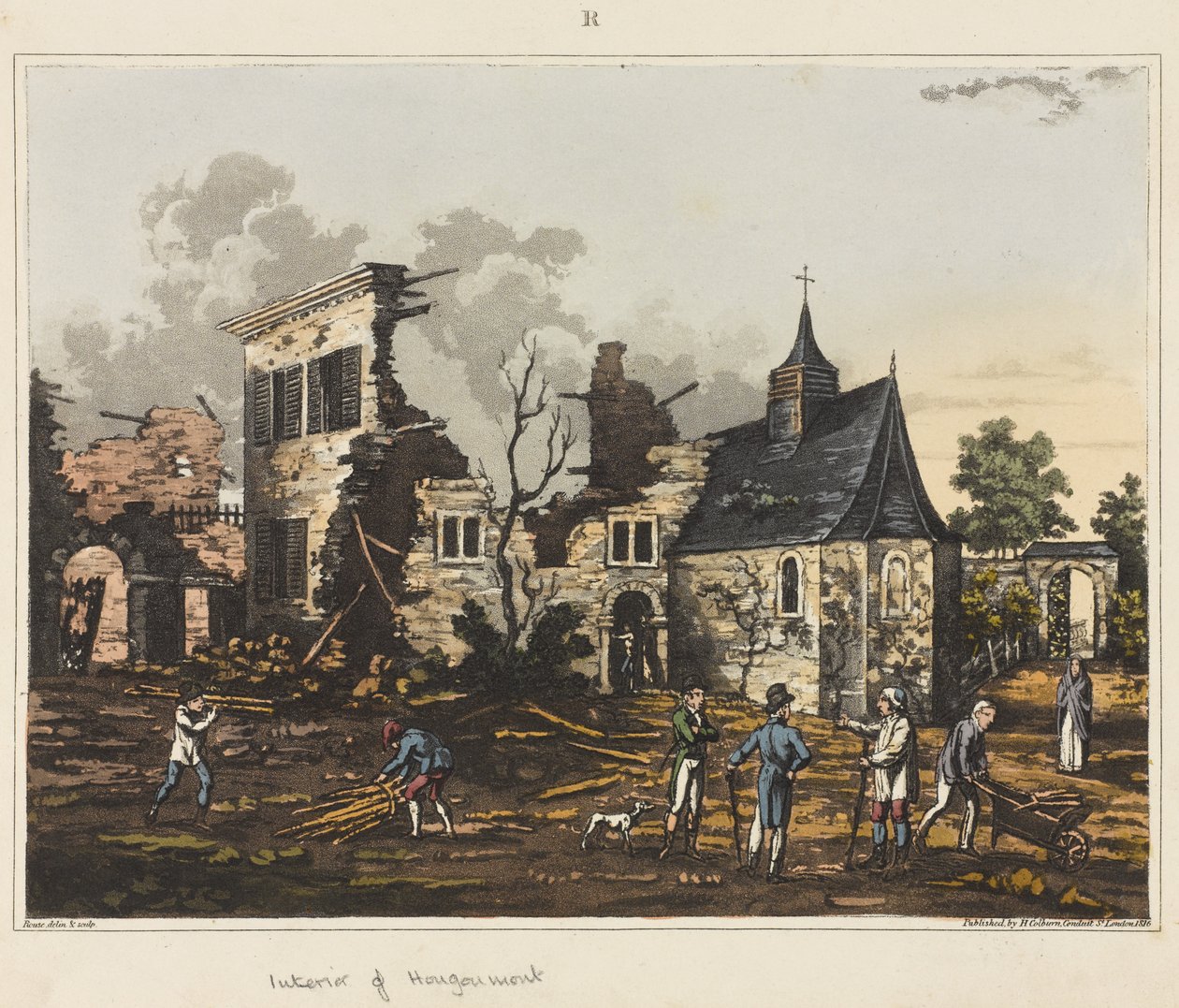 Interieur van Hougoumont, uit 