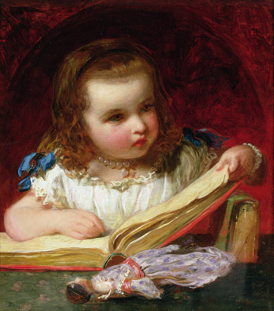 Een Meisje Leest door James Sant