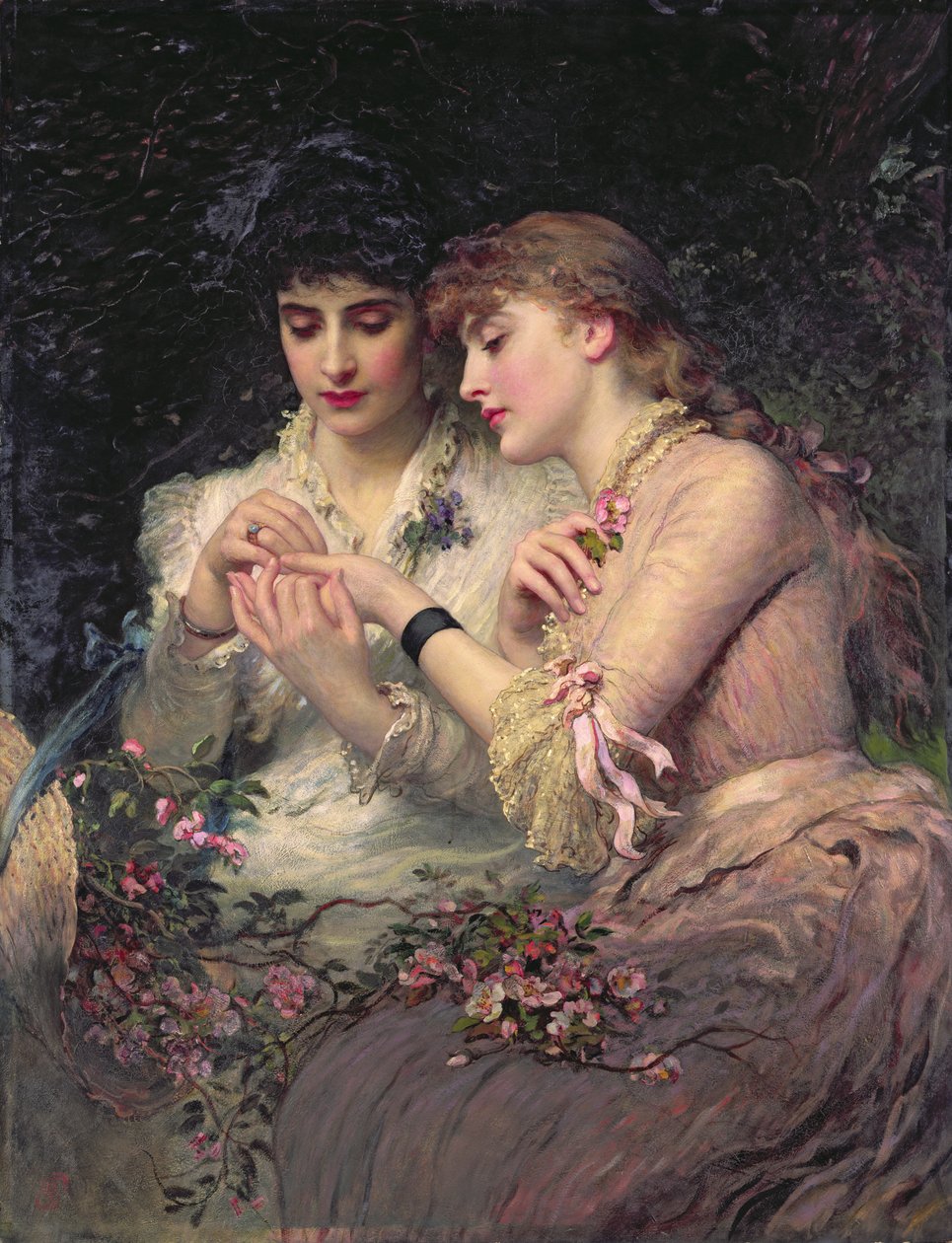 Een Doorn Tussen Rozen, c.1887 door James Sant