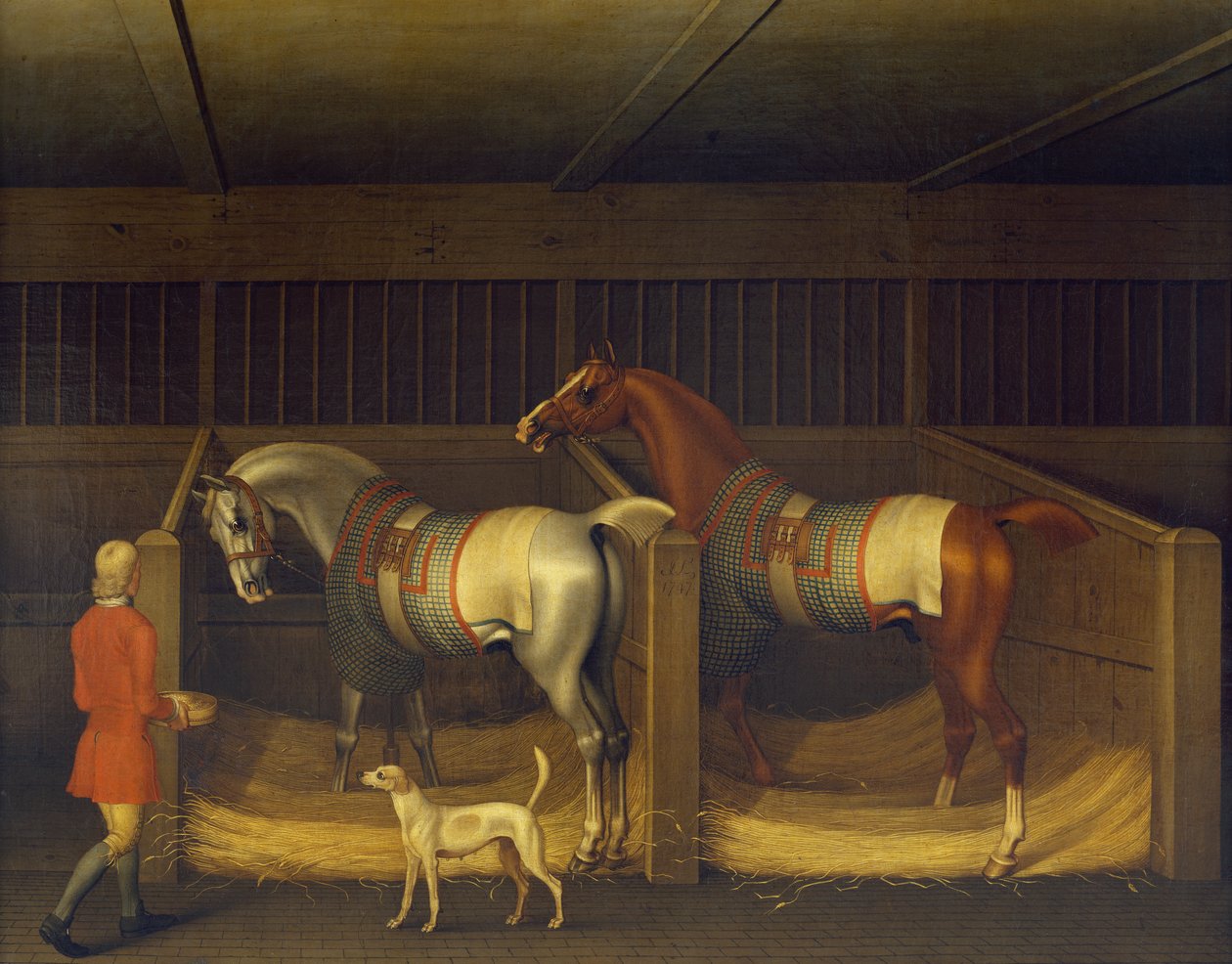 Renpaarden van Ambrose Phillips door James Seymour