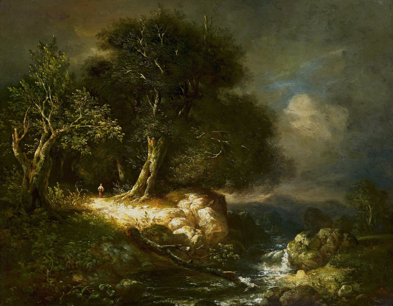 Landschap na een storm. door James Stark
