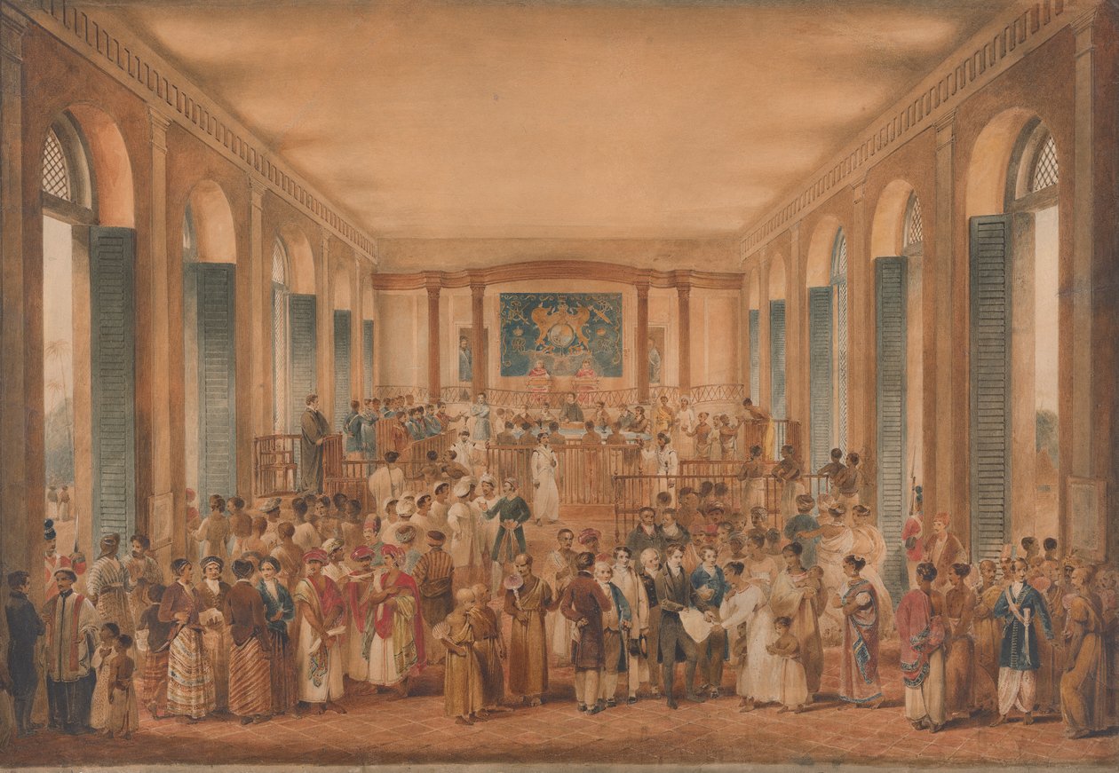 Het Hooggerechtshof op het eiland Ceylon door James Stephanoff