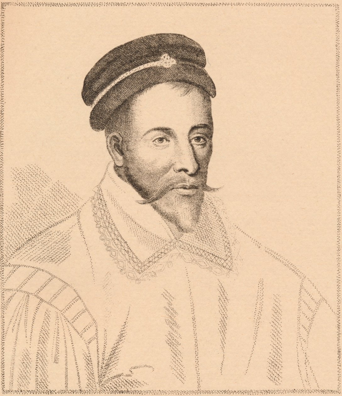 John Maitland, 1e Lord Maitland van Thirlestane, 1537-1595, 1889 door James Stillie