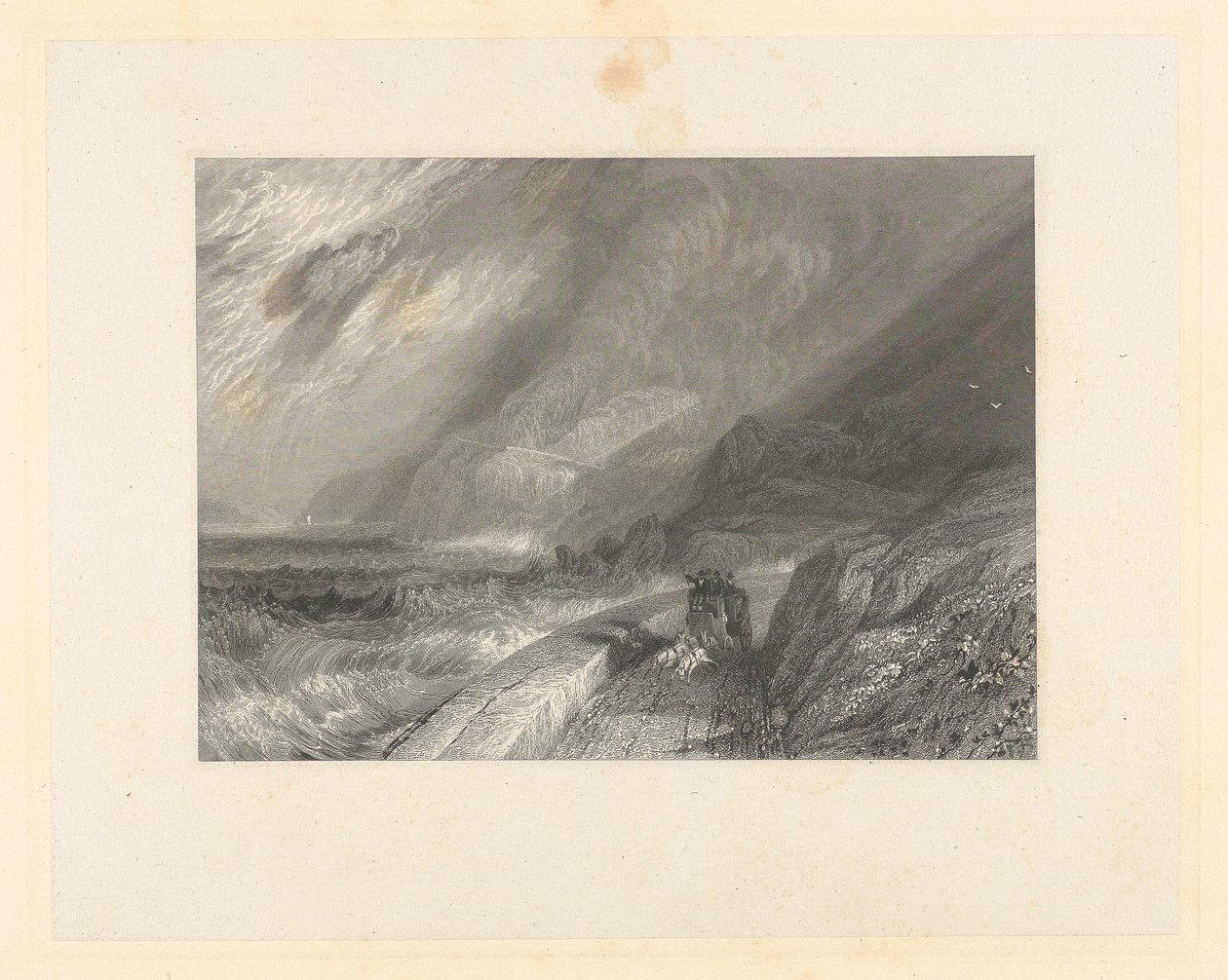 Penmaen Mawr, Caernarvonshire door James T. Willmore