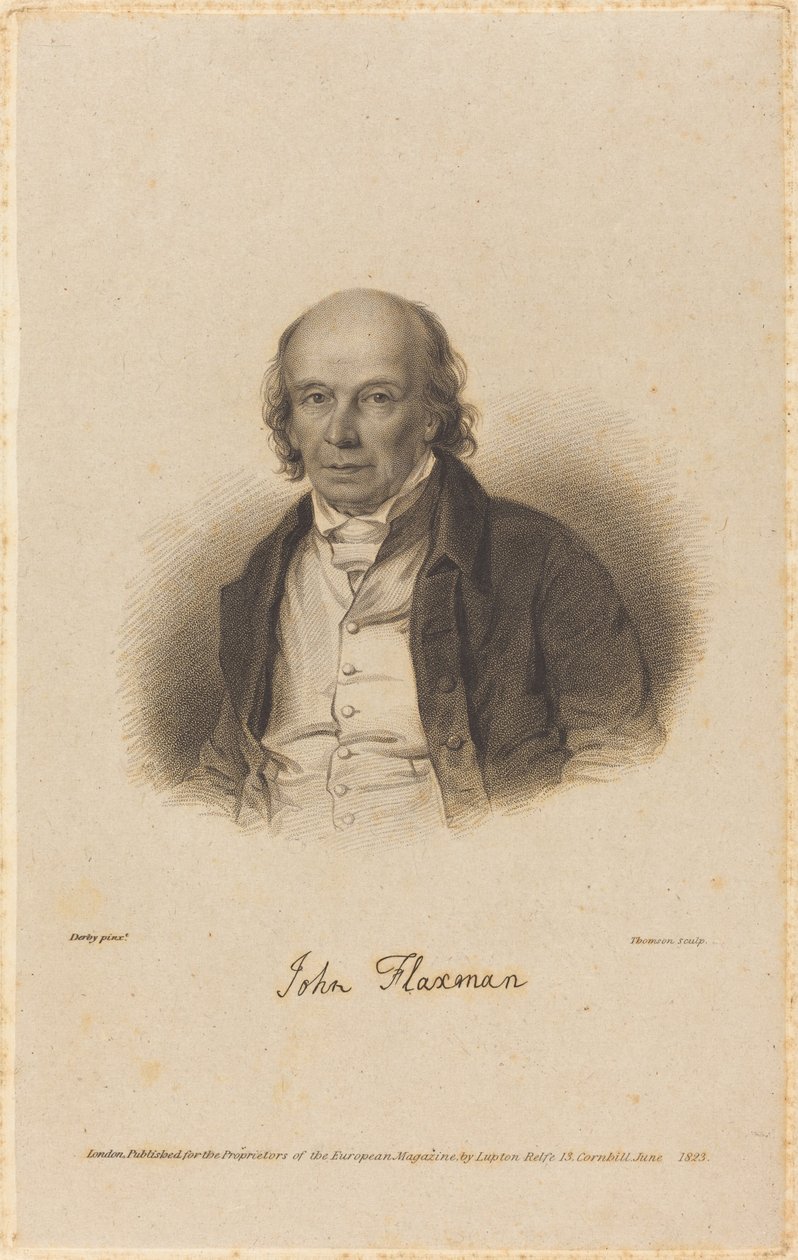 John Flaxman door James Thomson after William Derby