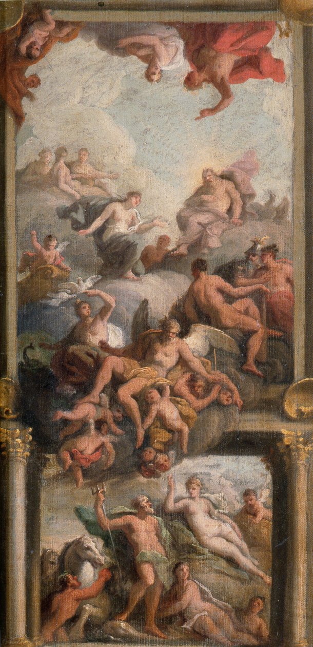 Olympische scène door James Thornhill