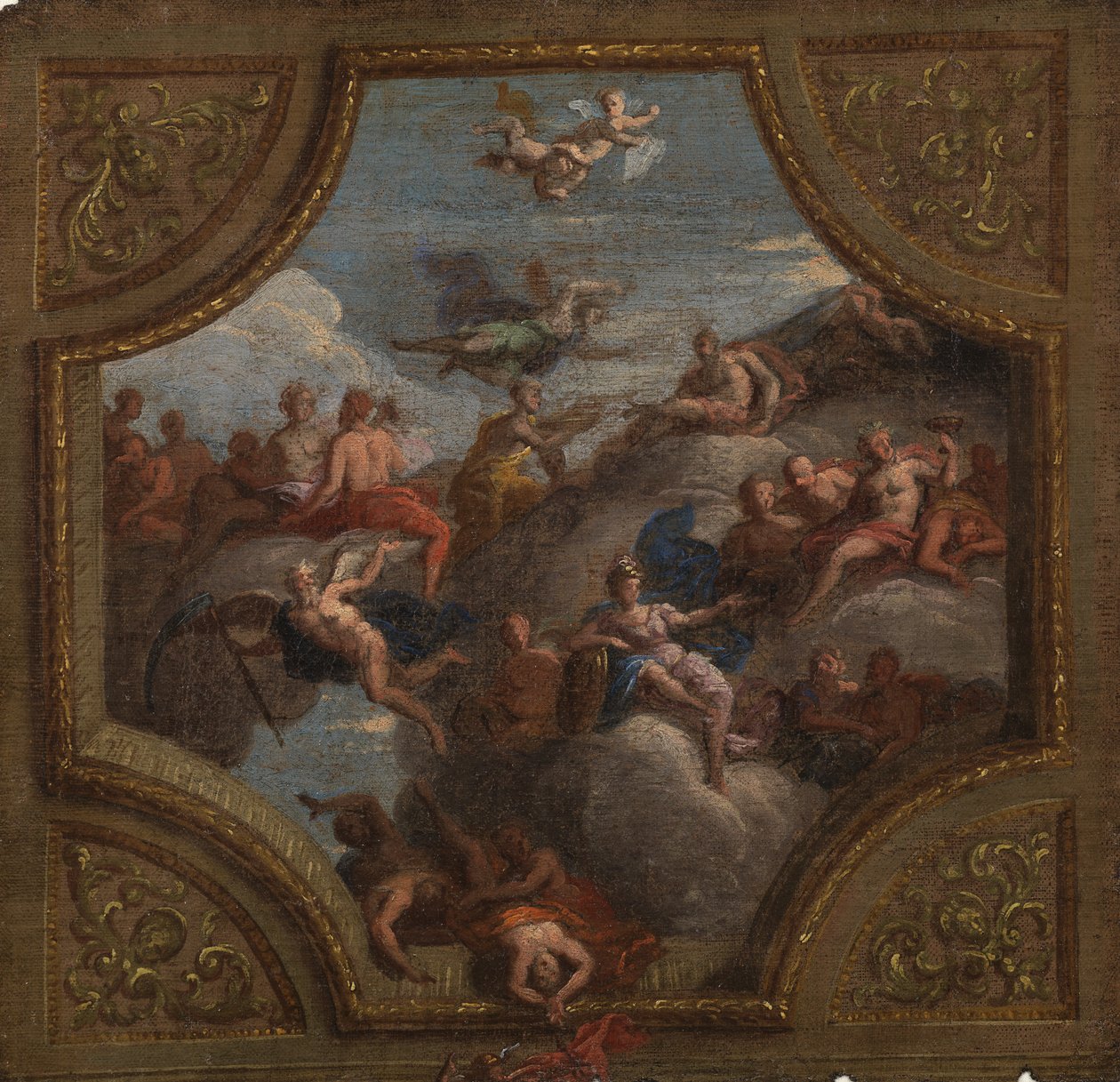 Schets voor een Plafonddecoratie, 1700 door James Thornhill