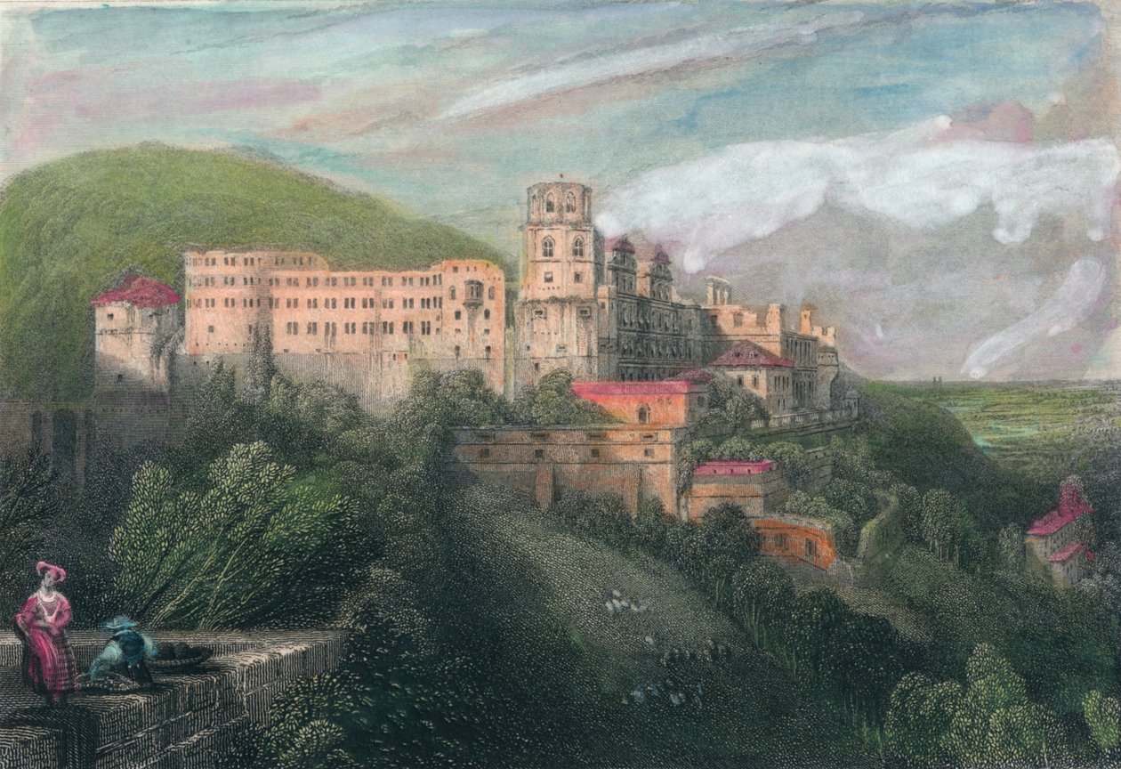 Heidelberg, ca. 1834 door James Tibbitts Willmore
