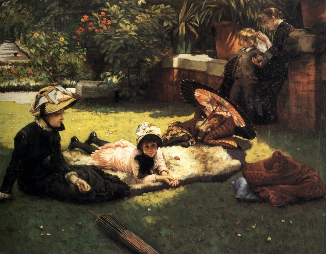 In de zon door James Tissot