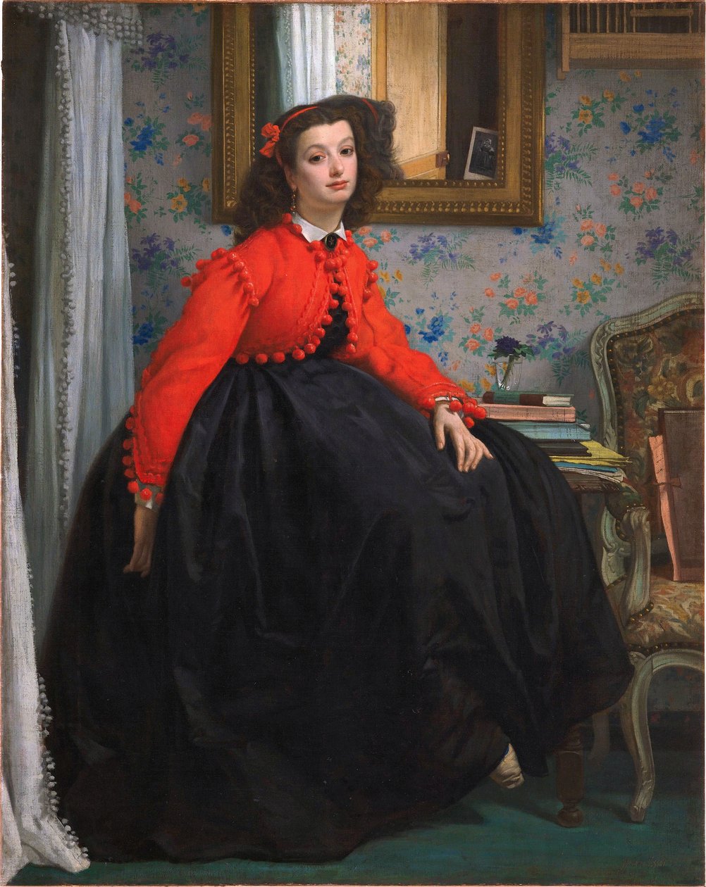 Portret van Miss L. L. door James Tissot