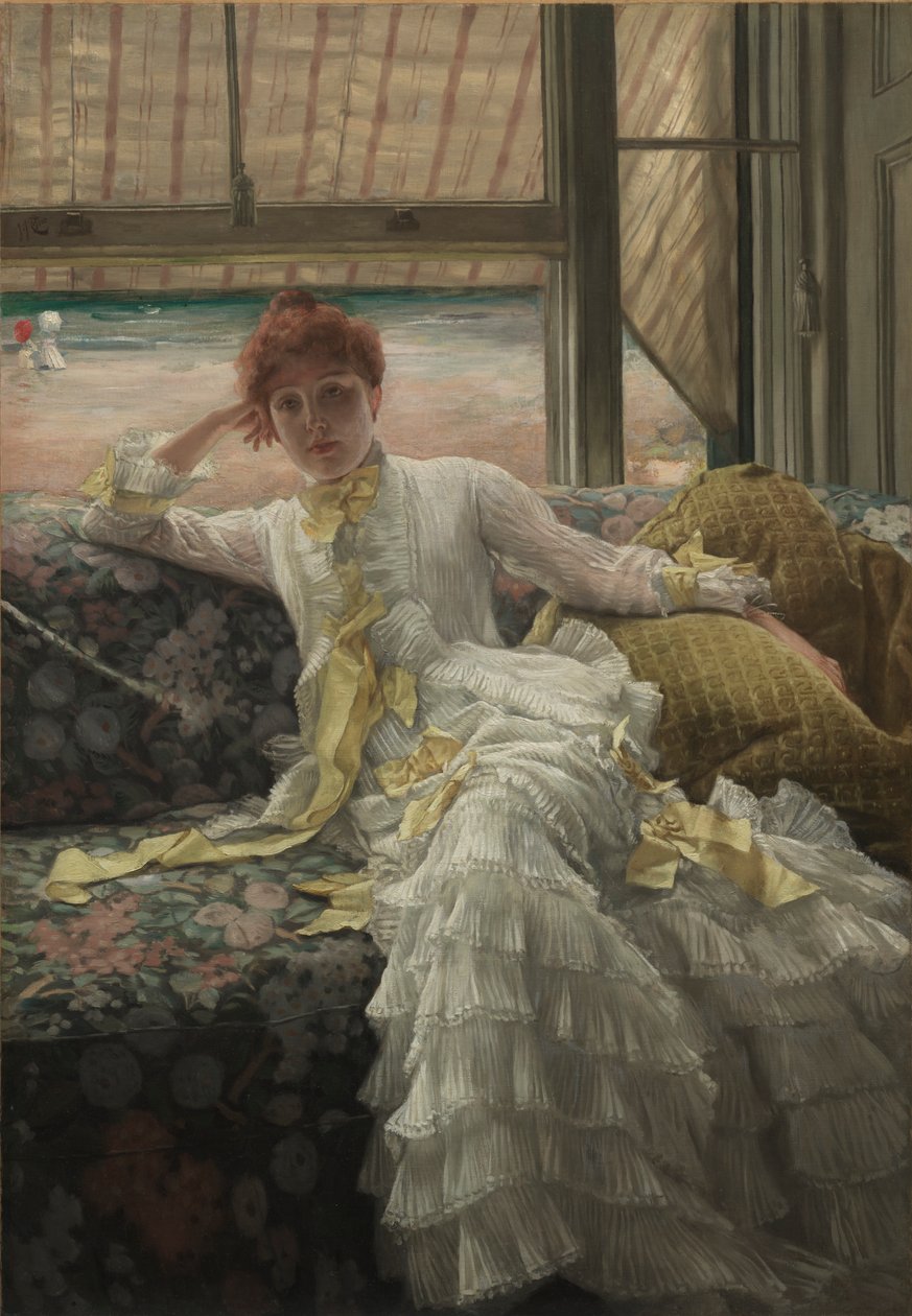 Aan Zee (Juli: Specimen van een Portret) door James Tissot