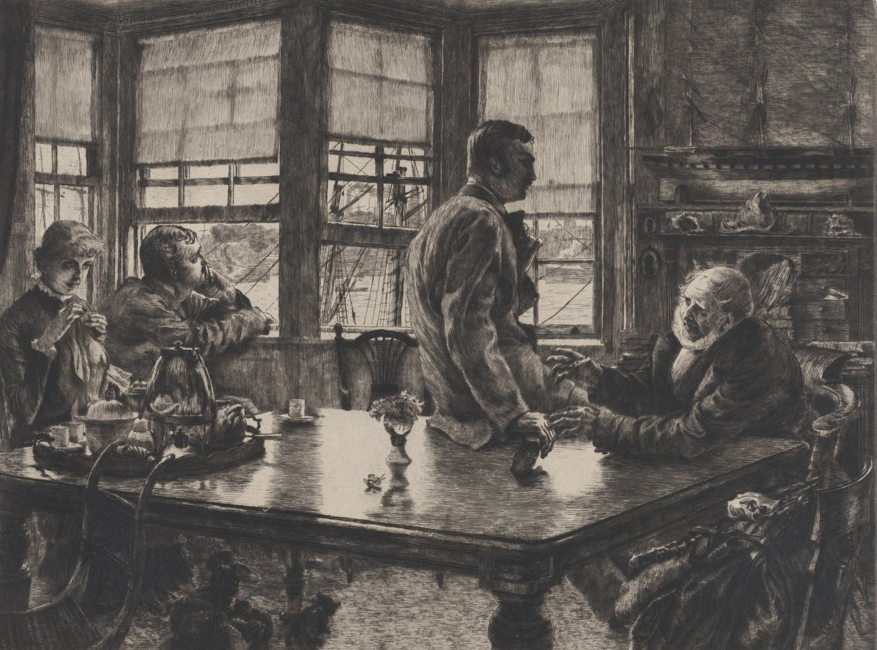 De gelijkenis van de verloren zoon: Het vertrek No. 1 door James Tissot