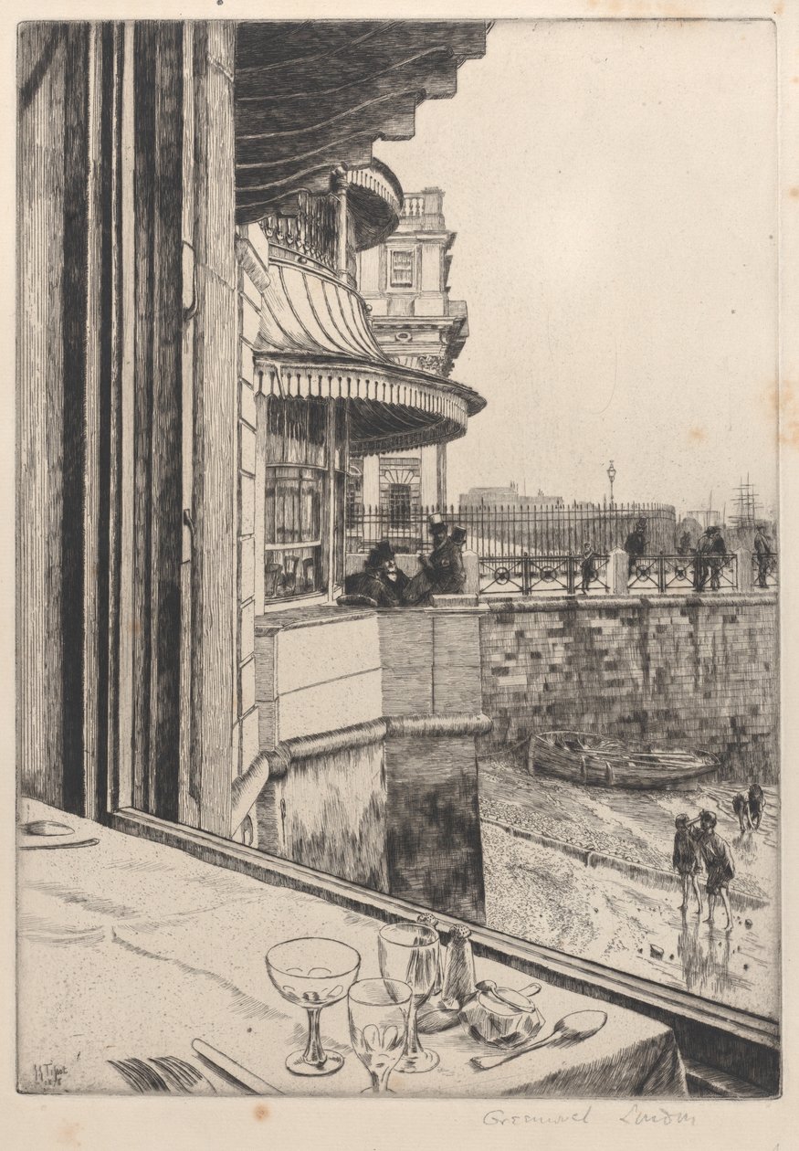 Trafalgar Tavern, Greenwich, 1878 door James Tissot