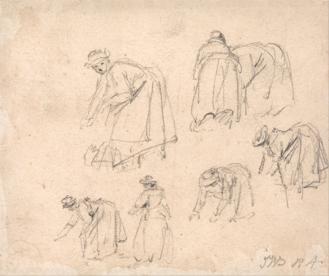 Figuur Studies: Vrouwen aan het werk door James Ward