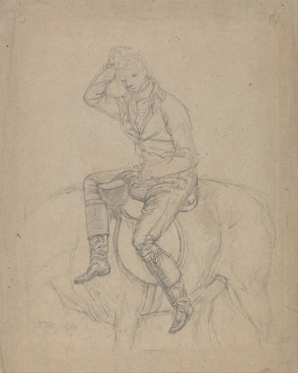 Sir Charles Blunt bij de dood van het zwijn: een studie voor een van de vier schilderijen van Ward uit 1815 door James Ward