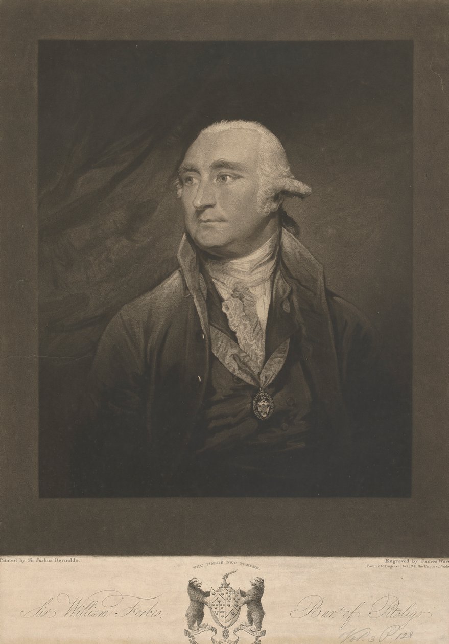 Sir William Forbes, 6e Baronet van Monymusk en Pitsligo door James Ward
