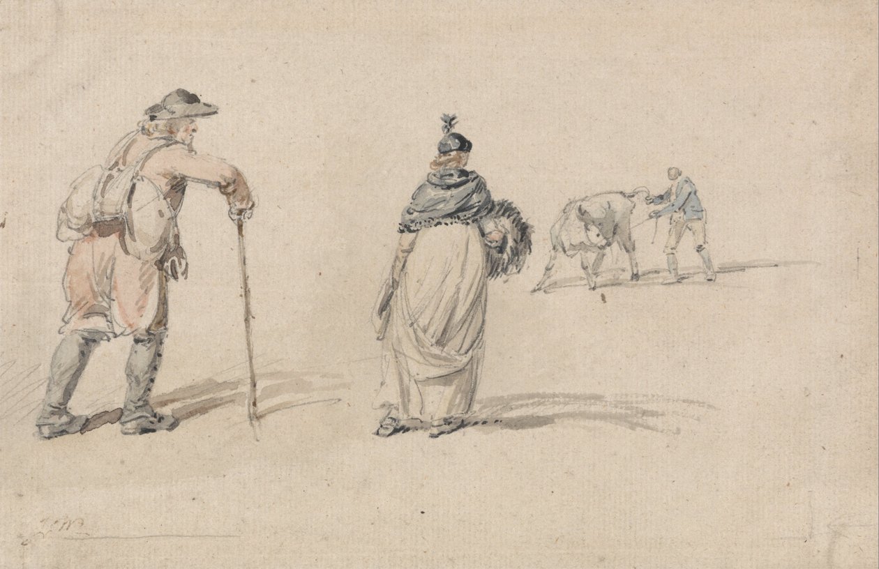 Studies van figuren door James Ward