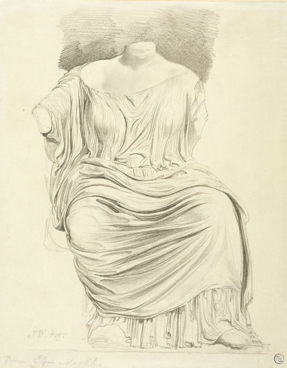 Studie van beeldhouwwerk: van de Elgin Marbles door James Ward