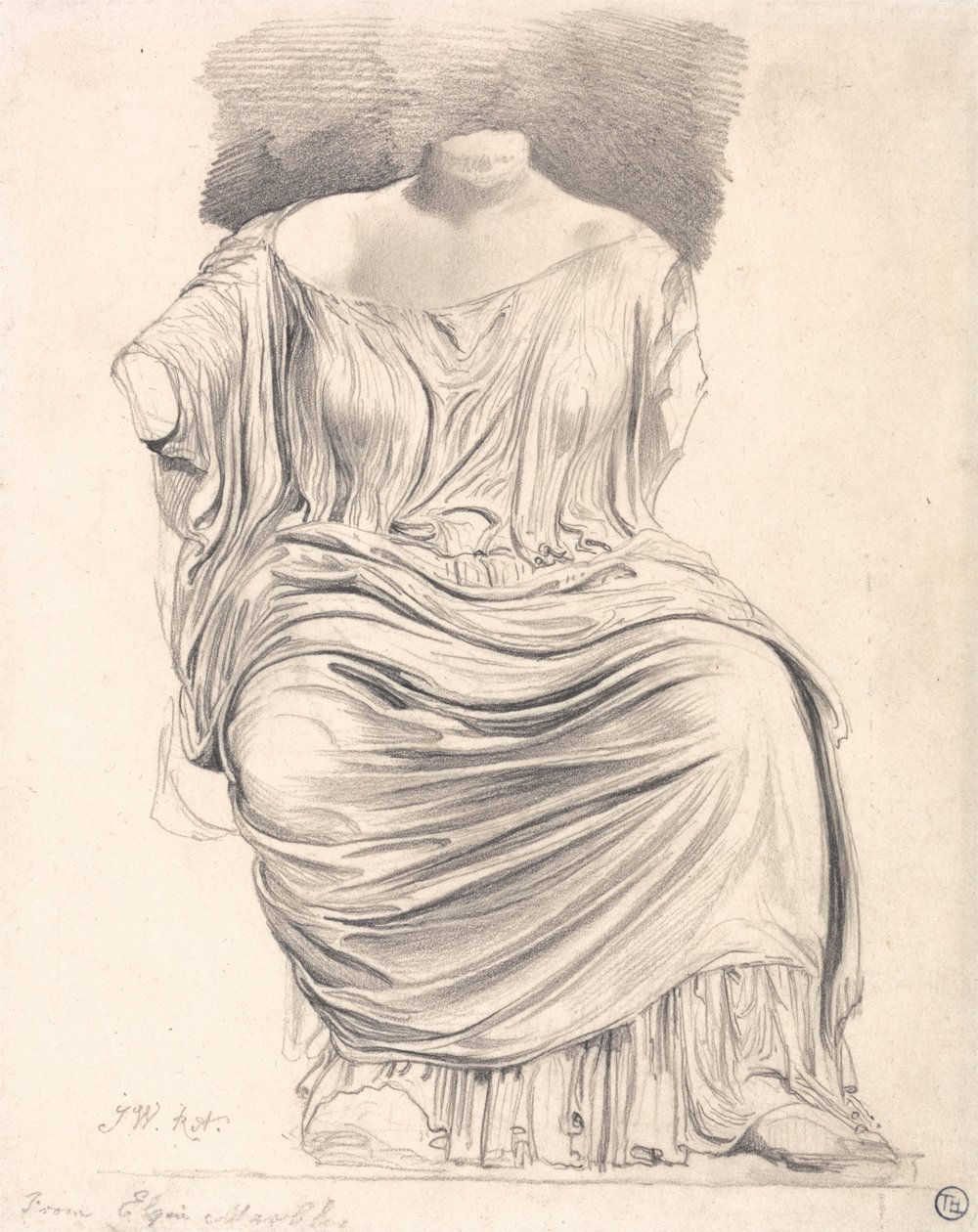Studie van beeldhouwkunst: van de Elgin Marbles door James Ward