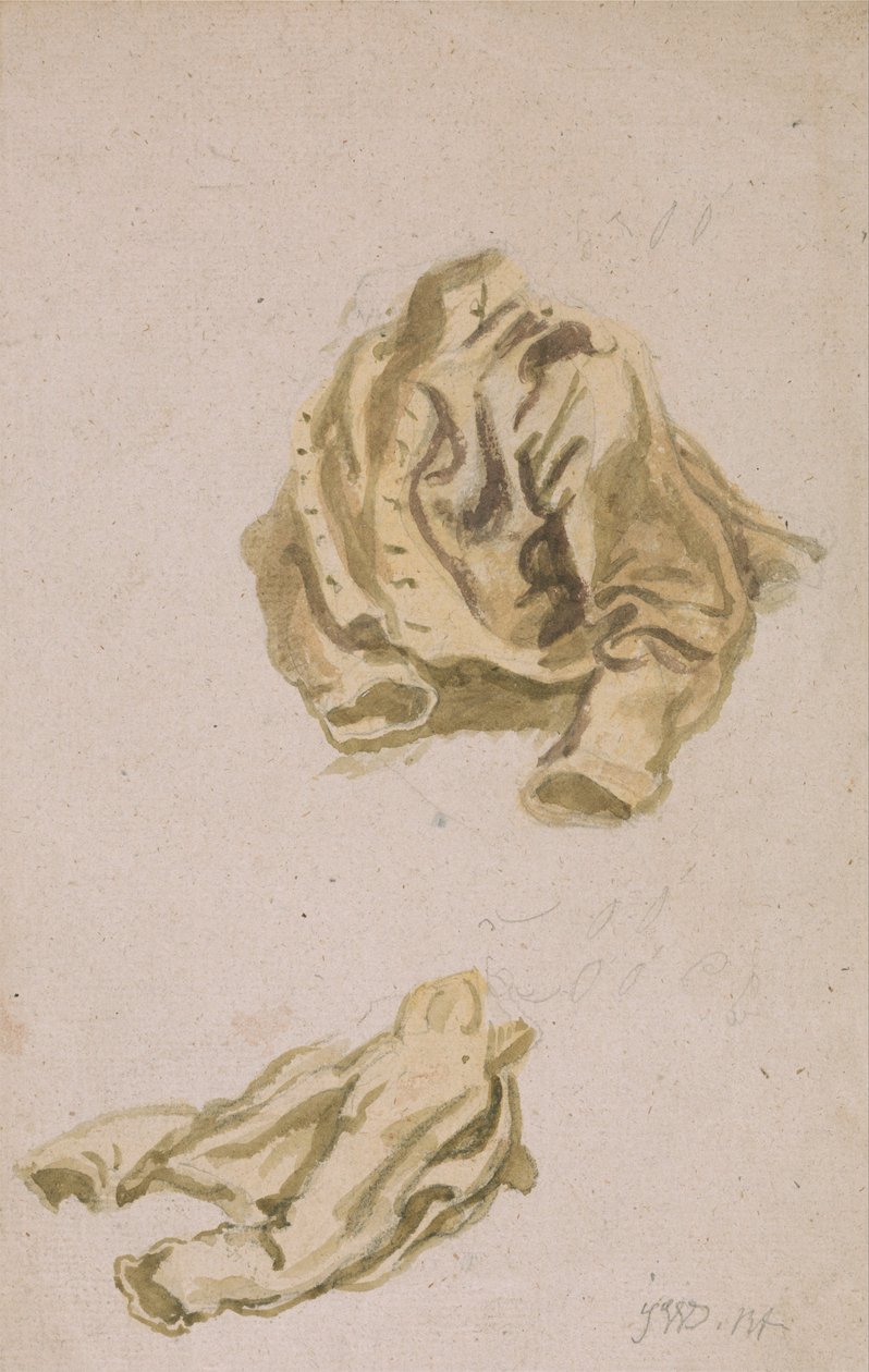 Studie van een jas en broek door James Ward