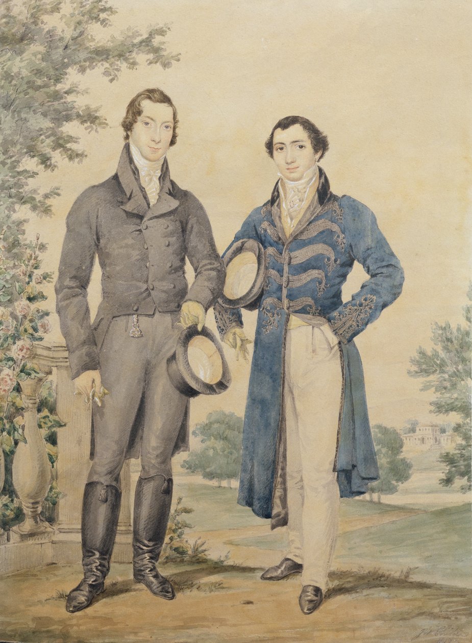 Portret van twee heren, 1817 door James Warren Childe