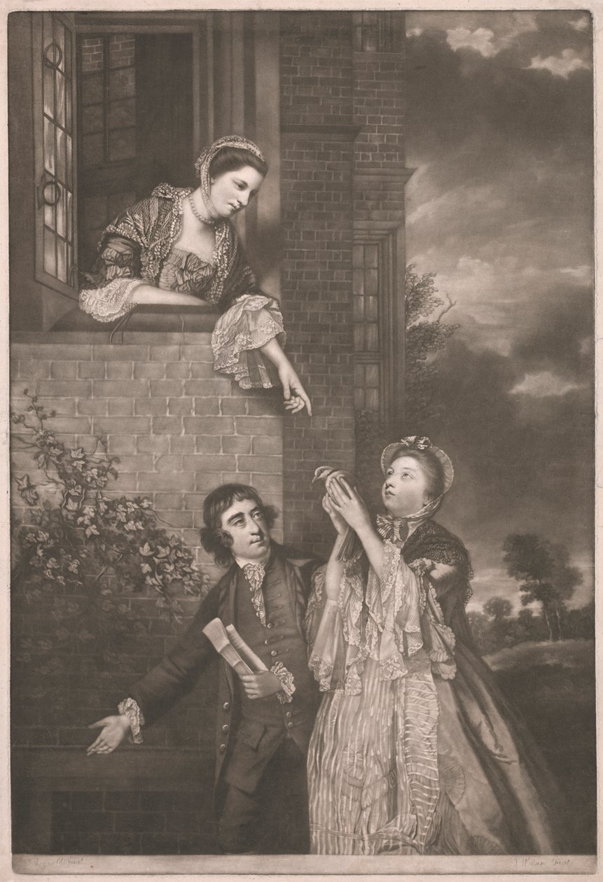 Charles James Fox, met Lady Sarah Lenox en Lady Susan Strangways door James Watson