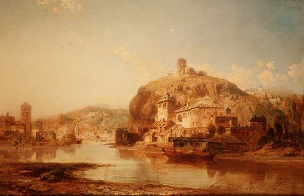 Katz Castle aan de Rijn door James Webb