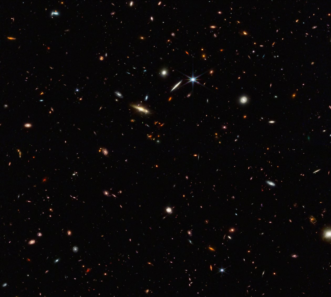 ASPIRE Kosmisch Filament (NIRCam Kompasbeeld) door James Webb Space Telescope (NASA)