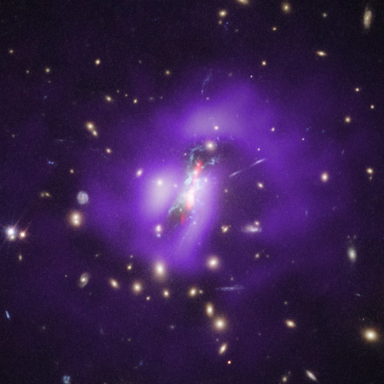 Phoenix-cluster (Hubble, Chandra, VLA) door James Webb Space Telescope (NASA)
