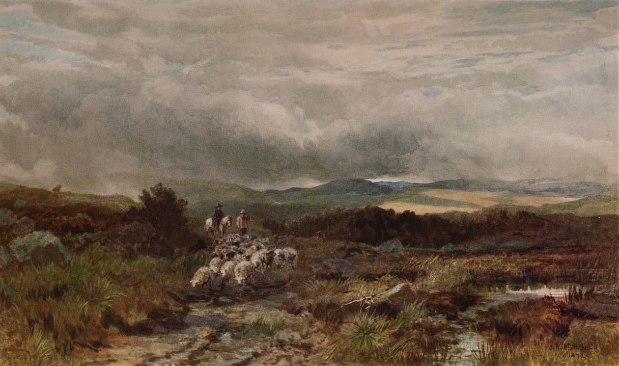 Bergweg, Capel Curig, Noord-Wales door James William Whitaker