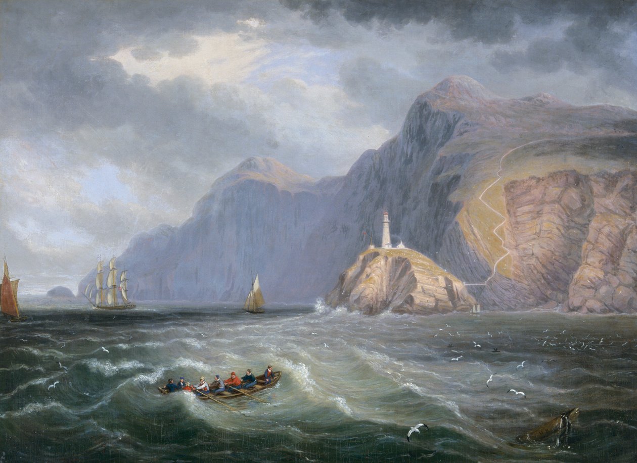 South Stack Rock Holyhead door James Wilson Carmichael