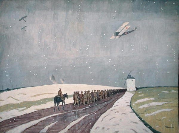 Canadezen in de sneeuw door James Wilson Morrice